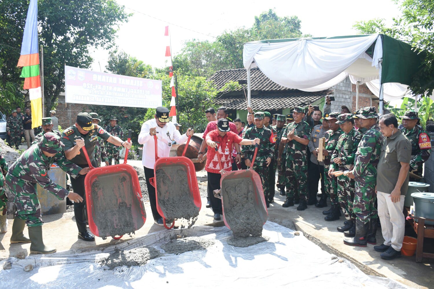 Upacara Pembukaan TMMD Reguler ke-120 Kodim 0714/Salatiga di Kab. Semarang